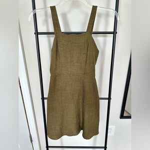 Altar'd State Olive Tie-back Dress